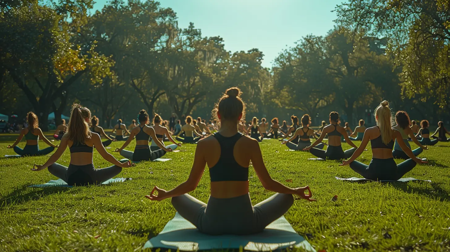Yoga im Park